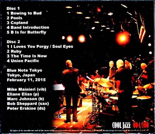 Steps Ahead Mike Manieri,Eliane Elias/Tokyo,Japan 2.11.2015 - Image 2