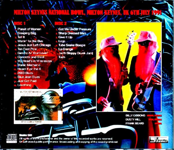 ZZ Top/UK 1991 - Image 2