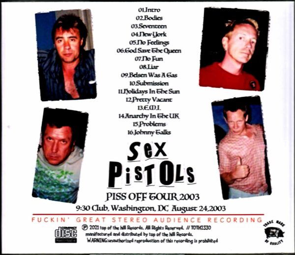 Sex Pistols/WA,USA 2003 Complete - Image 2