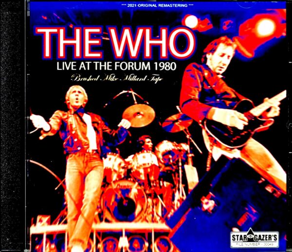 The Who/CA,USA 1980 Mike Millard Original Master Tapes