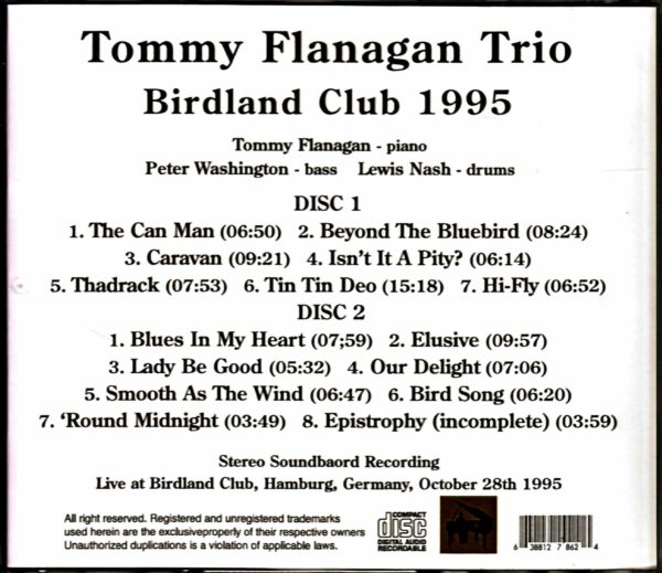 Tommy Flanagan Trio/Germany 1995 - Image 2