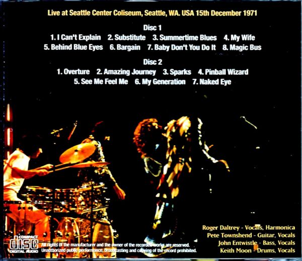 The Who/WA, USA 1971 - Image 2