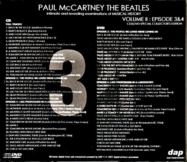 Paul McCartney Beatles/321 Intimate and Revealing of Music History Vol.2 - Image 2