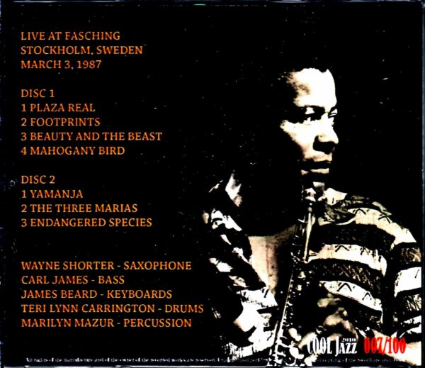 Wayne Shorter Quartet/Sweden 1987 - Image 2