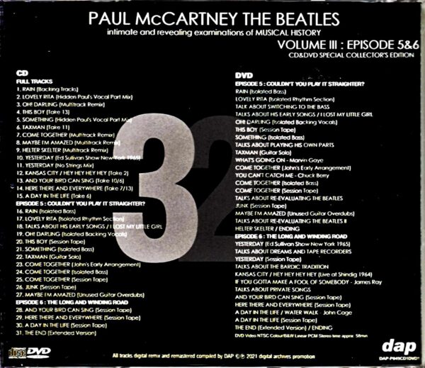 Paul McCartney Beatles/321 Intimate and Revealing of Music History Vol.3 - Image 2