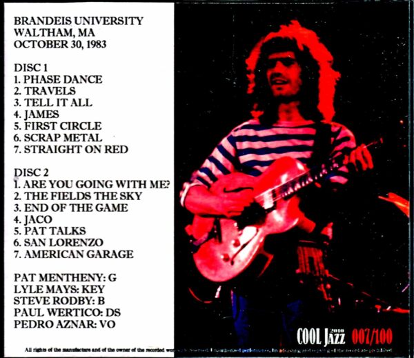 Pat Metheny Group Lyle Mays/MA,USA 1983 Complete - Image 2
