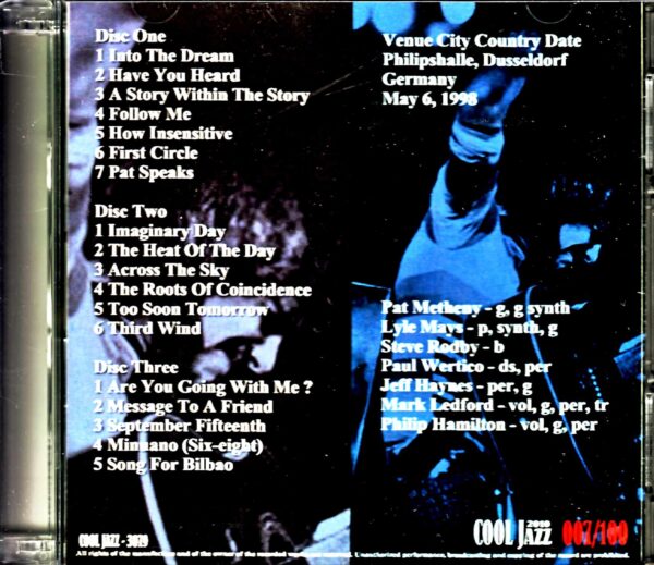 Pat Metheny Group Lyle Mays/Germany 1998 Complete - Image 2