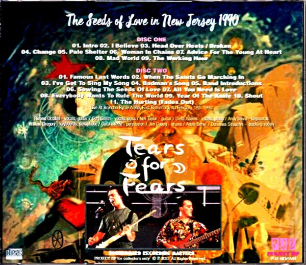 Tears for Fears/NJ, USA 1990 - Image 2