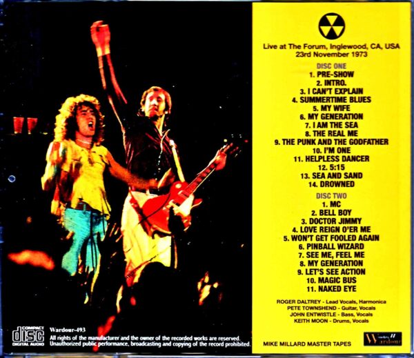 The Who/CA,USA 11.23.1973 - Image 2