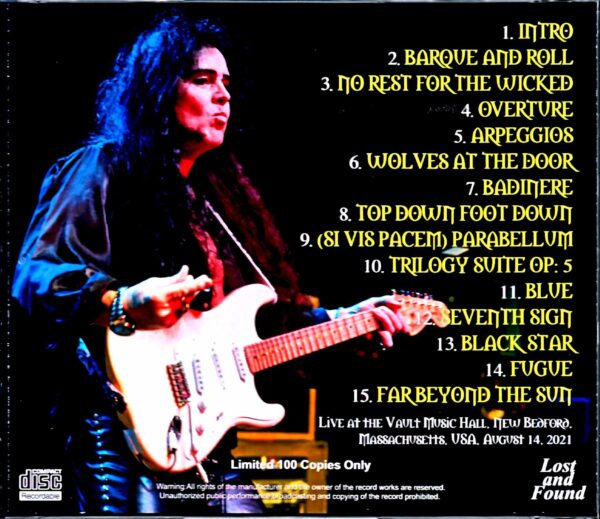 Yngwie Malmsteen/MA,USA 2021 Complete - Image 2