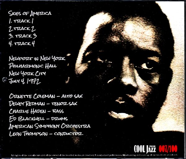 Ornette Coleman Skies of America Charlie Haden/NY,USA 1972 - Image 2