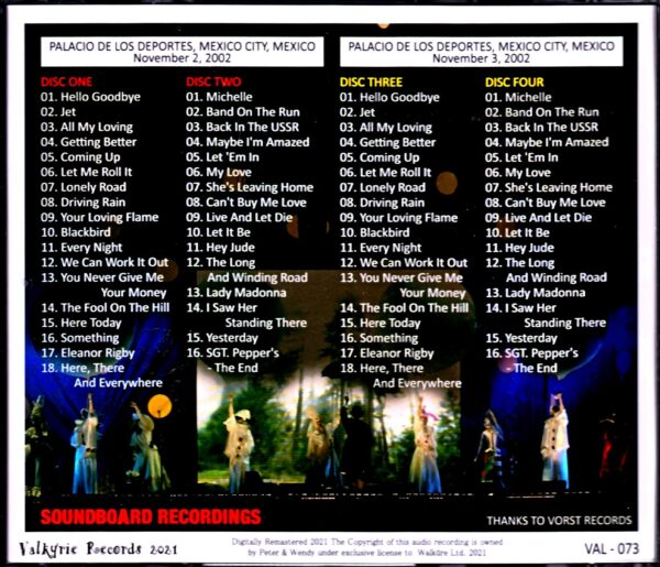 Paul McCartney/Mexico 2002 2Days Complete - Image 2