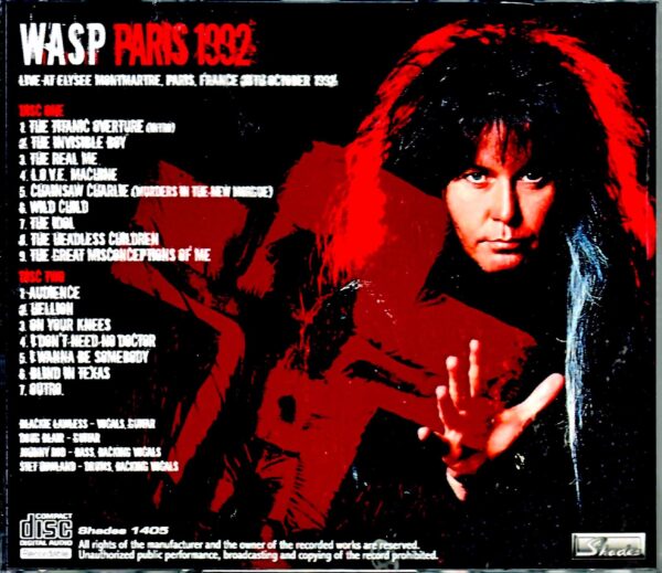 W.A.S.P./France 1992 - Image 2