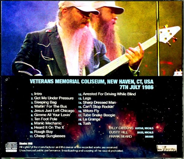 ZZ Top ZZ/CT, USA 1986 - Image 2