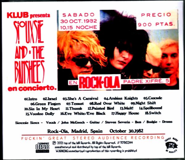 Siouxsie and the Banshees/Spain 10.30.1982 Complete - Image 2