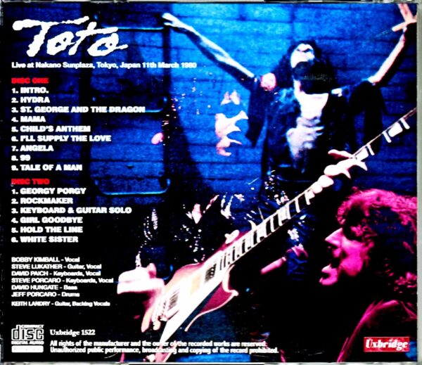 Toto/Tokyo,Japan 3.11.1980 - Image 2