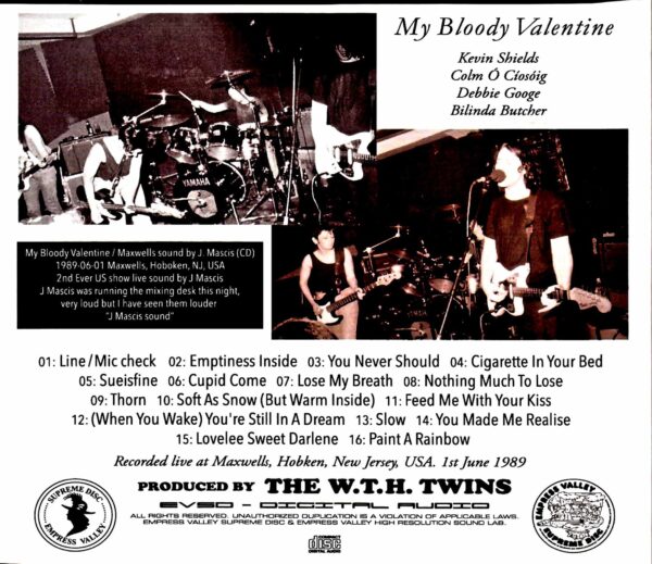 My Bloody Valentine/NJ,USA 1989 Complete - Image 2