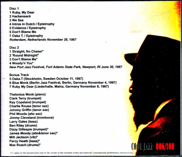 Thelonious Mink Dizzy Gillespie Milt Jackson/Netherlands 1967 & more - Image 2