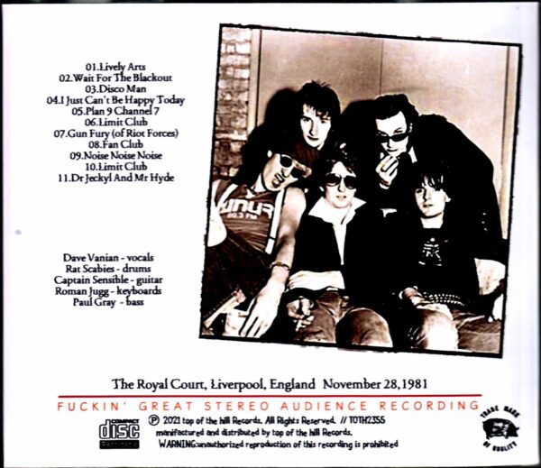 The Damned/England,UK 1981 - Image 2