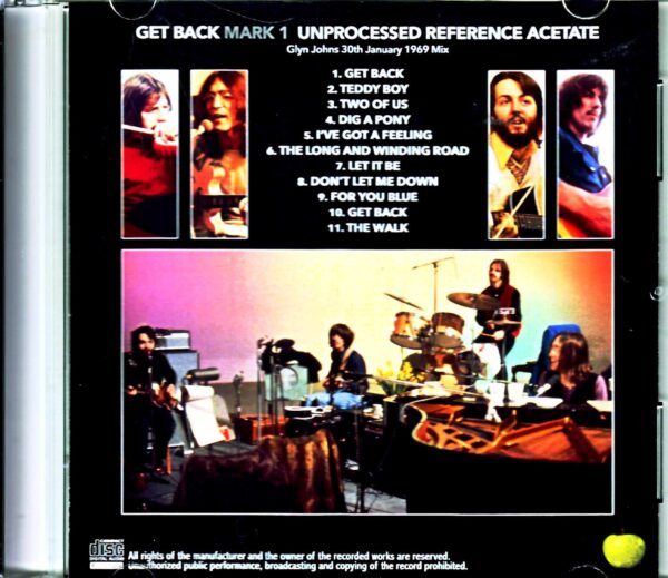 The Beatles/Get Back Unprocessed Reference Acetate - Image 2