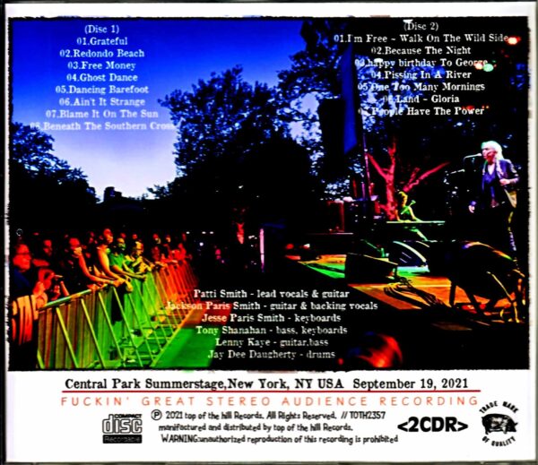 Patti Smith and Her Band Patti Smith/NY,USA 2021 Complete - Image 2