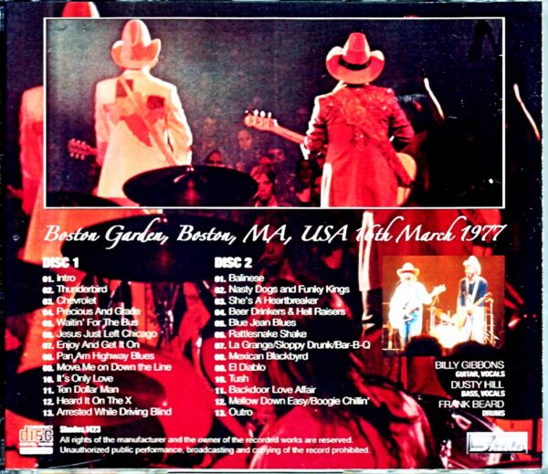 ZZ Top ZZ Top/MA,USA 1977 - Image 2