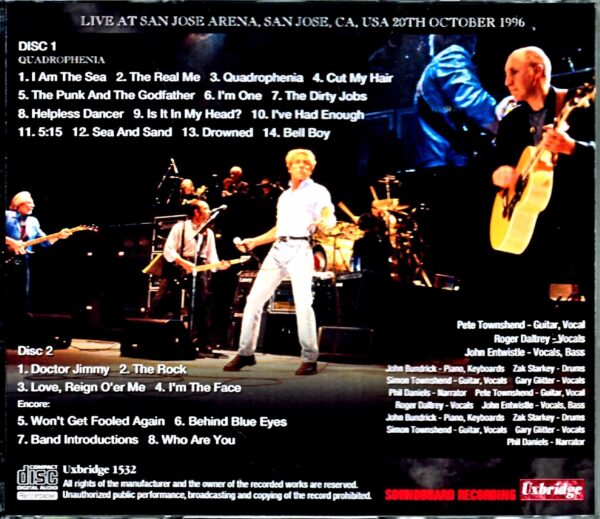 Who,The Who/CA,USA 10.20.1996 - Image 2