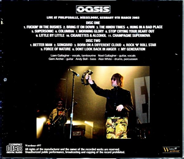 Oasis/Germany 3.9.2003 DAT Master - Image 2