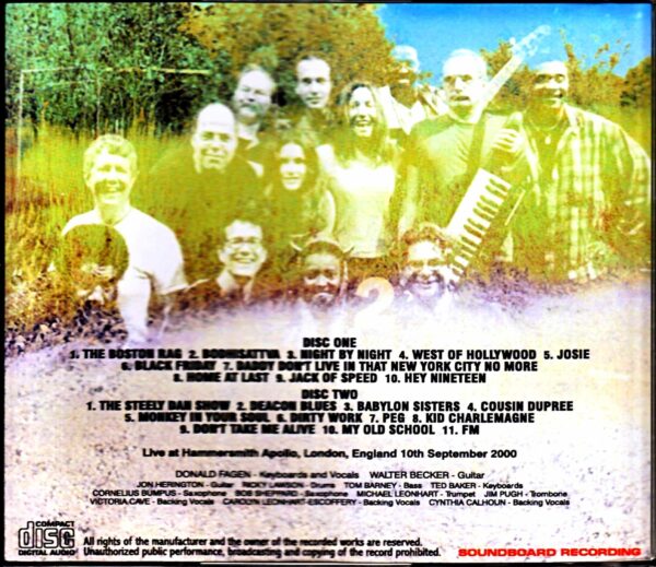 Steely Dan/London,UK 2000 & more - Image 2