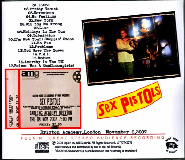 Sex Pistols/London,UK 2007 Complete - Image 2