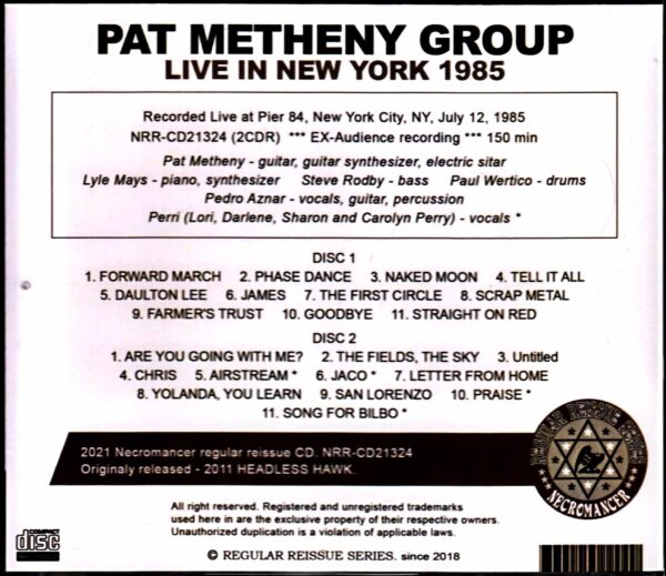 Pat Metheny Group Lyle Mays Pat Metheny Lyle Mays/NY,USA 1985 - Image 2