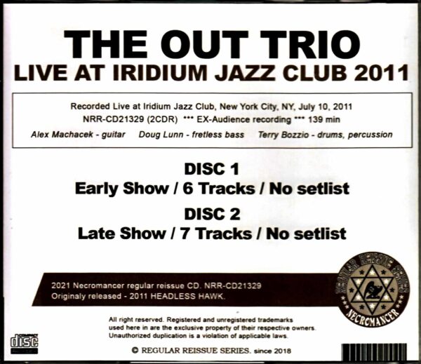 Out Trio Trry Bozzio, Alex Machacek, Doug Lunn Terry Bozzio/NY, USA 2011 - Image 2