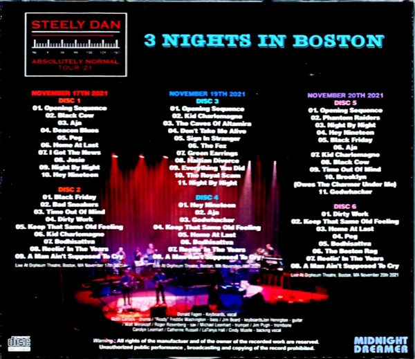 Steely Dan/MA,USA 2021 3Days - Image 2