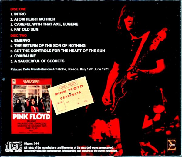 Pink Floyd Pink Floyd/Italy 6.19.1971 Recorder2 - Image 2