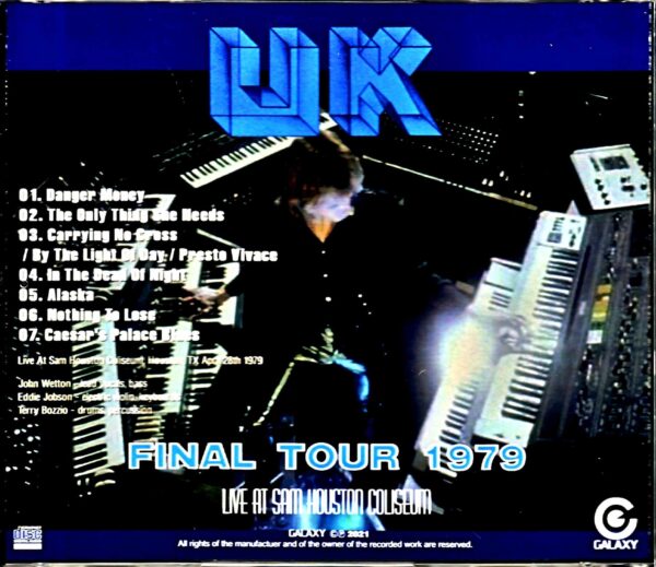 UK John Wetton, Eddie Jobson, Terry Bozzio Eddie Jobson John Wetton Terry Bozzio/TX,USA 1979 - Image 2
