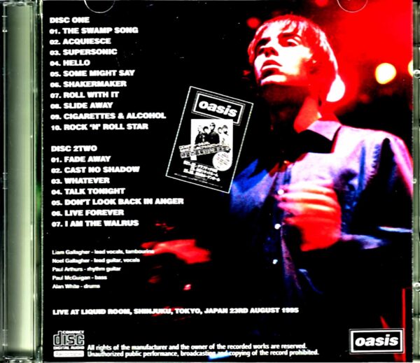 Oasis/Tokyo,Japan 8.23.1995 - Image 2