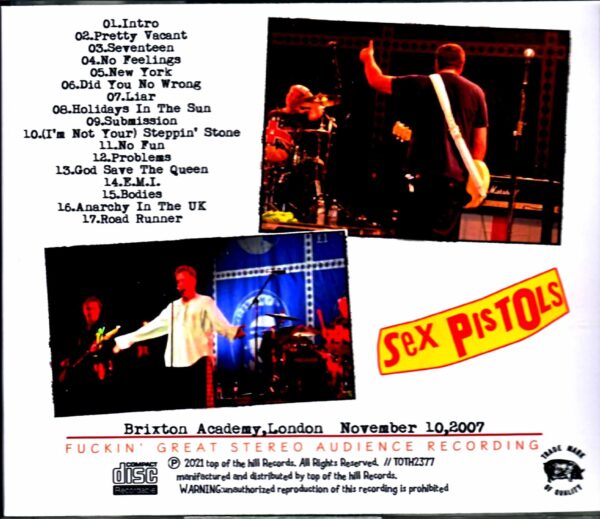 Sex Pistols/London,UK 11.10.2007 Complete - Image 2
