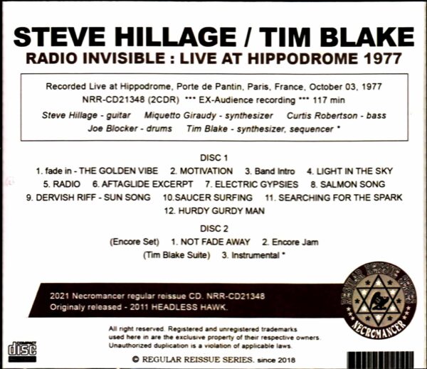 Steve Hillage/France 1977 - Image 2