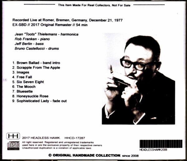 Toots Thielemans Jeff Berlin/Germany 1977 - Image 2