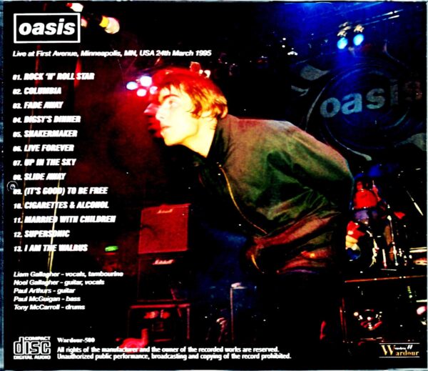 Oasis/MN,USA 1995 DAT Master - Image 2
