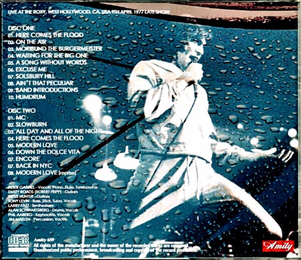 Peter Gabriel/CA,USA 4.9.1977 Late Show - Image 2