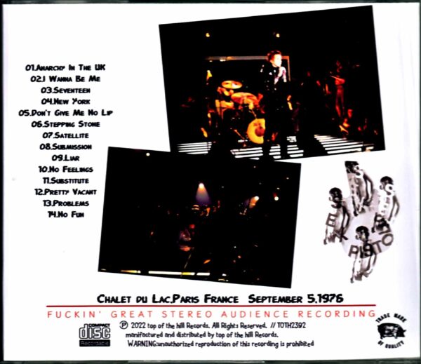Sex Pistols Sex Pistols/France 1976 Upgrade・Remaster - Image 2