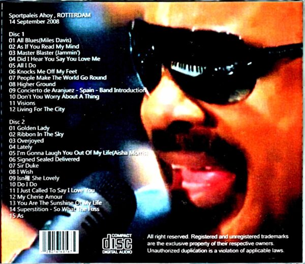 Stevie Wonder/Netherlands 2008 - Image 2
