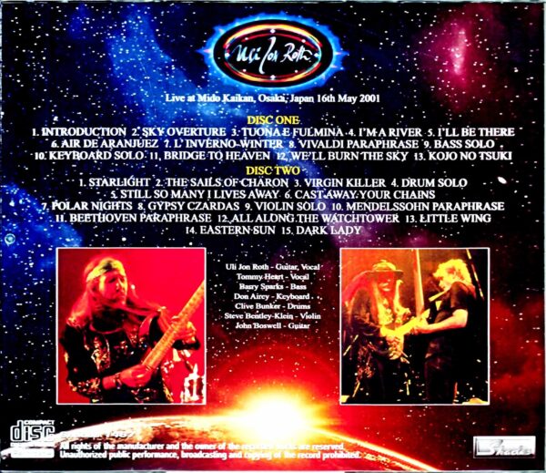 Uli Jon Roth/Osaka,Japan 2001 - Image 2