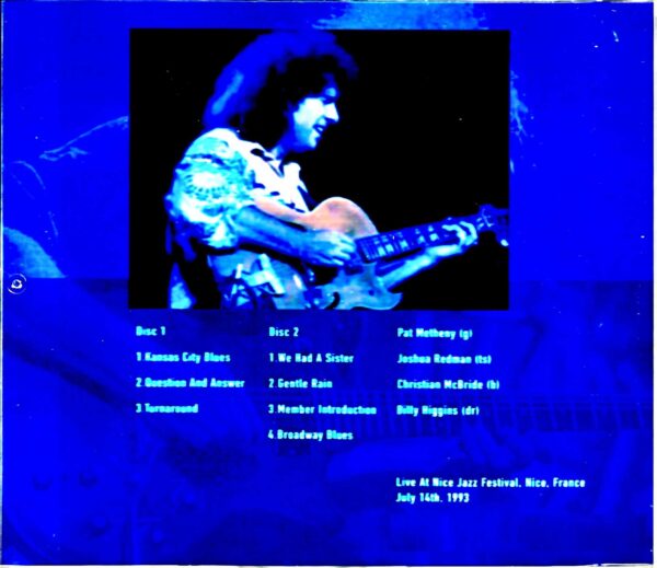 Pat Metheny Quartet Pat Metheny Joshua Redman/France 1993 Complete - Image 2