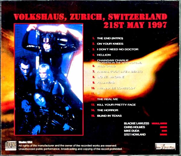 W.A.S.P. Wasp/Switzerland 1997 - Image 2