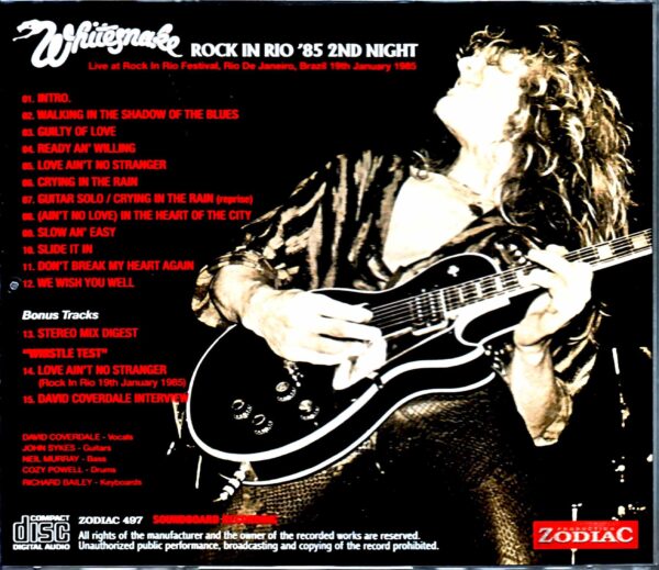 Whitesnake/Brazil 1985 Upgrade & more - Image 2