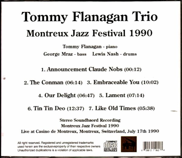 Tommy Flanagan Trio Tommy Flanagan/Switzerland 1990 - Image 2
