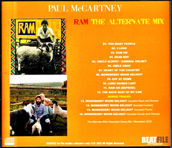 Paul McCartney/Ram Alternate Wide Separated Stereo Mix New Remaster - Image 2