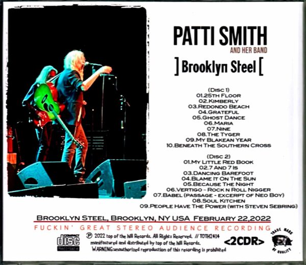 Patti Smith and Her Band Patti Smith/NY,USA 2022 Complete - Image 2